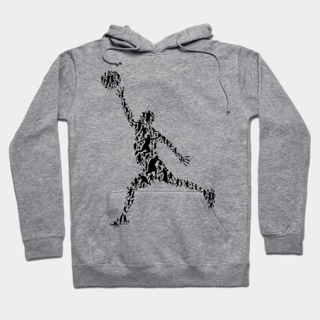 Basketball Player Silhouette Gift graphic Hoodie by theodoros20